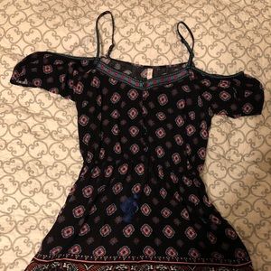 Patterned romper.